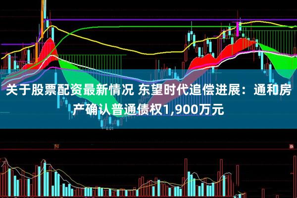 关于股票配资最新情况 东望时代追偿进展：通和房产确认普通债权1,900万元