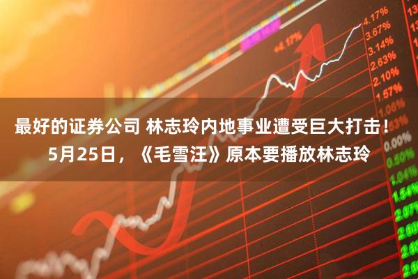 最好的证券公司 林志玲内地事业遭受巨大打击！ 5月25日，《毛雪汪》原本要播放林志玲