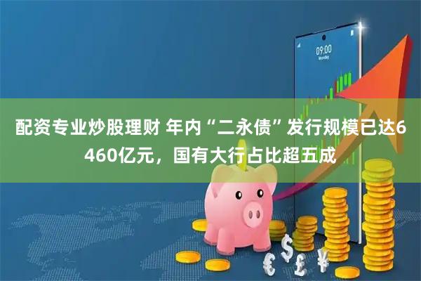 配资专业炒股理财 年内“二永债”发行规模已达6460亿元，国有大行占比超五成