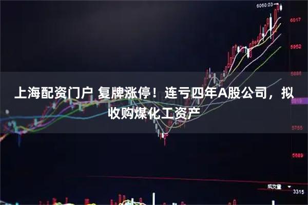 上海配资门户 复牌涨停！连亏四年A股公司，拟收购煤化工资产